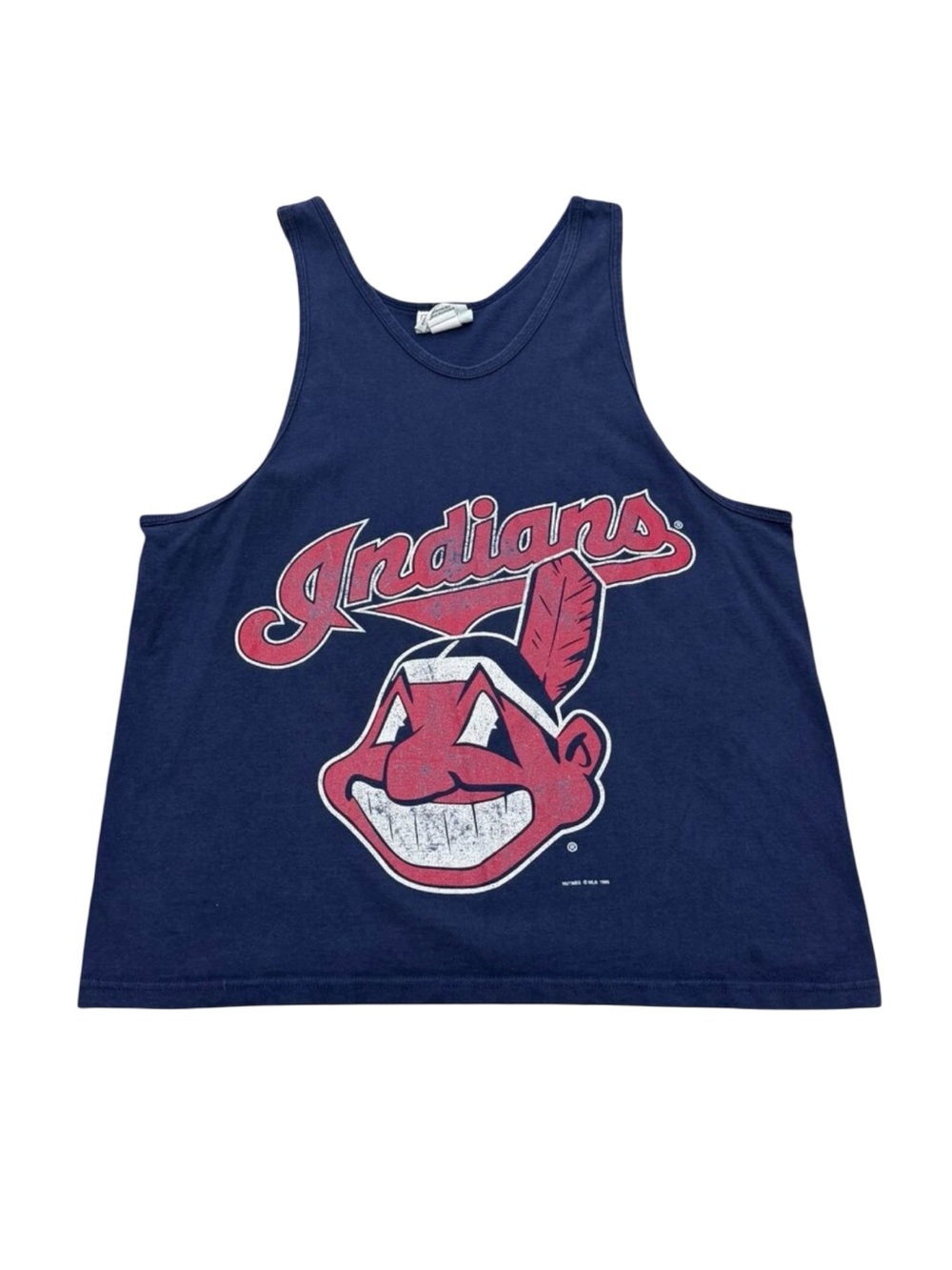 Vintage 1996 Lee Sport Cleveland Indians Tank Top Made in USA